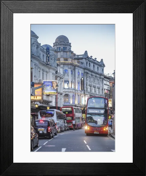 Framed Print : Theatre district, Shaftesbury Avenue, London, England, UK Framed Print : Theatre district, Shaftesbury Avenue, London, England, UK
