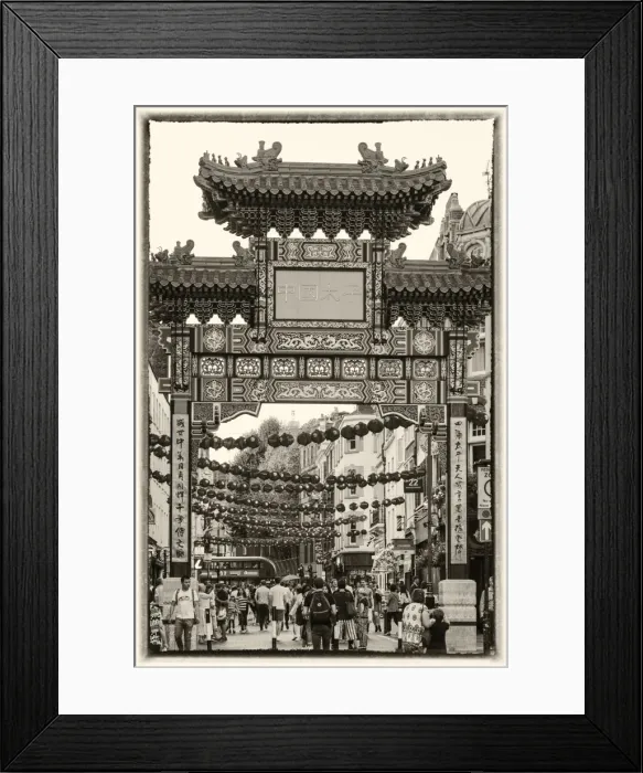 Framed Print : China Town, London, England, UK Framed Print : China Town, London, England, UK