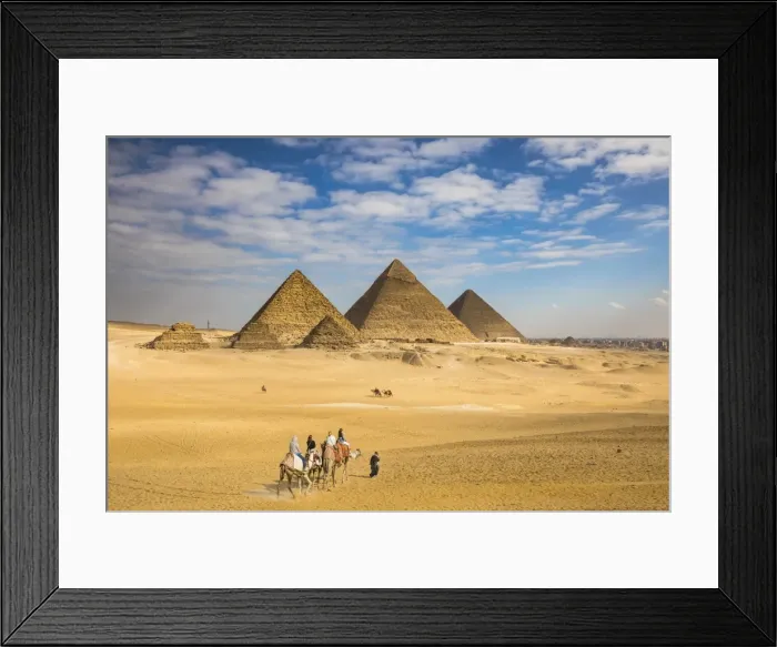 Framed Print : Pyramids of Giza, Giza, Cairo, Egypt Framed Print : Pyramids of Giza, Giza, Cairo, Egypt