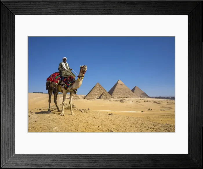Framed Print : Pyramids of Giza, Giza, Cairo, Egypt Framed Print : Pyramids of Giza, Giza, Cairo, Egypt