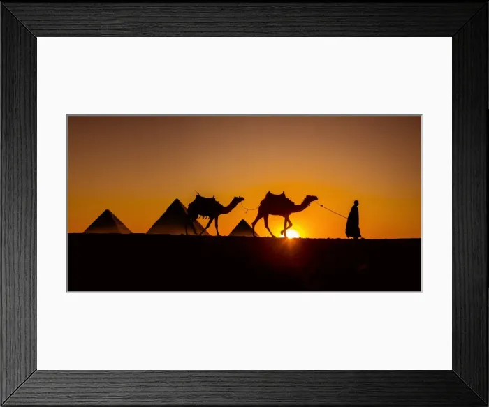 Framed Print : Pyramids of Giza, Cairo, Egypt