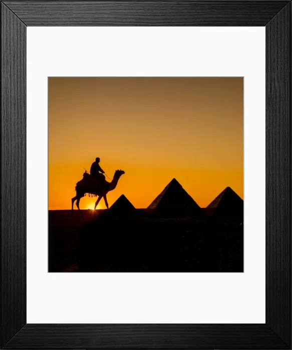 Framed Print : Pyramids of Giza, Cairo, Egypt Framed Print : Pyramids of Giza, Cairo, Egypt