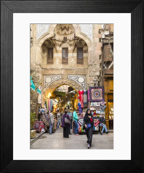 Framed Print : Khan el-Khalili bazaar (Souk), Cairo, Egypt