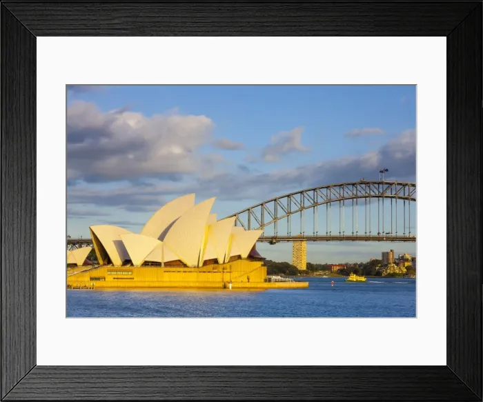 Framed Print : Sydney Opera House & Harbour Bridge, Darling Harbour, Sydney, New South Wales, Australia Framed Print : Sydney Opera House & Harbour Bridge, Darling Harbour, Sydney, New South Wales, Australia