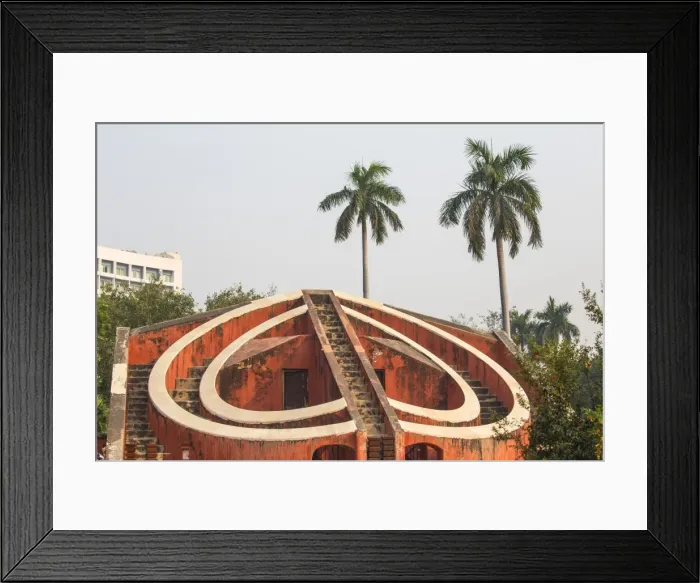 Framed Print : India, Delhi, New Delhi, Jantar Mantar Observatory