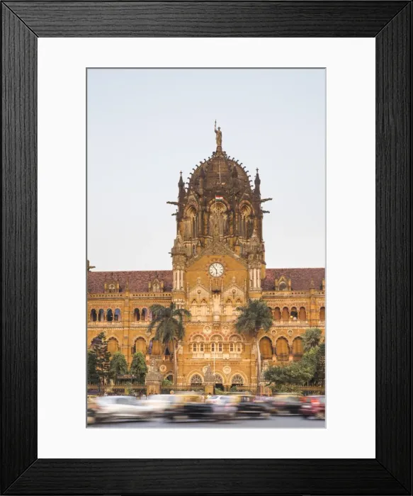 Framed Print : India, Maharashtra, Mumbai, Chhatrapati Shivaji Terminus a historic railway station Framed Print : India, Maharashtra, Mumbai, Chhatrapati Shivaji Terminus a historic railway station