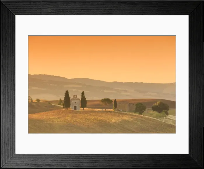 Framed Print : Italy, Tuscany, San Quirico D Orcia, Chapel of Vitaleta Framed Print : Italy, Tuscany, San Quirico D Orcia, Chapel of Vitaleta