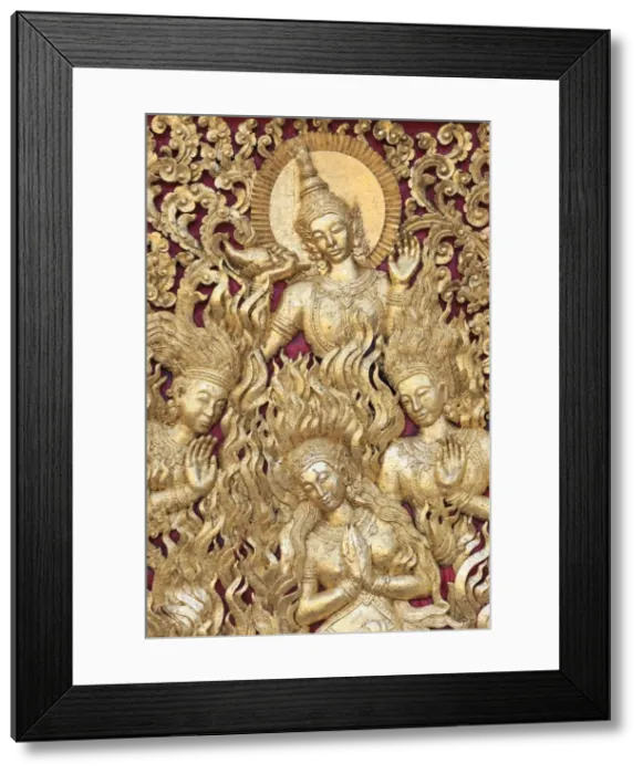 Framed Print : Laos, Luang Prabang (UNESCO Site), Wat Xieng Thong Framed Print : Laos, Luang Prabang (UNESCO Site), Wat Xieng Thong