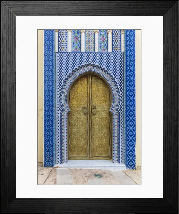 Framed Print : Dar el Makhzen, Royal palace gates, Fes, Morocco Framed Print : Dar el Makhzen, Royal palace gates, Fes, Morocco