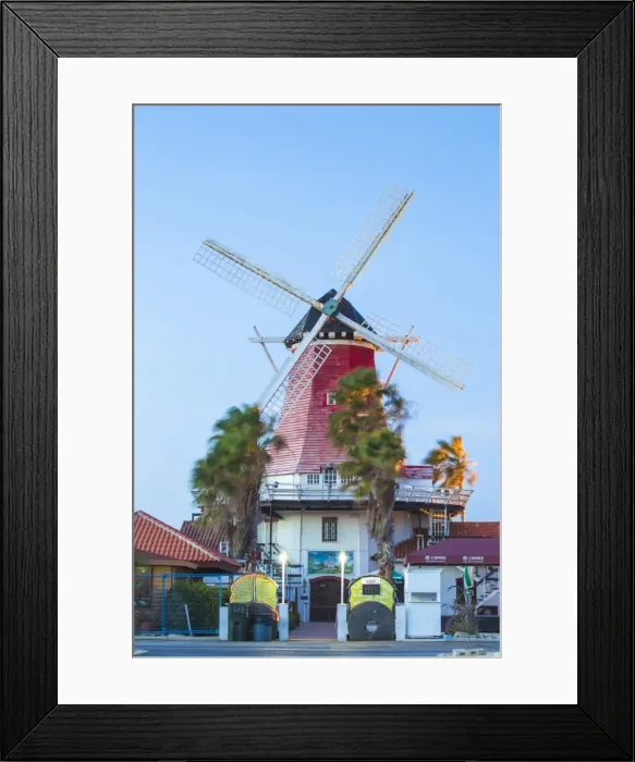 Framed Print : Caribbean, Netherland Antilles, Aruba, Old Dutch Windmill Framed Print : Caribbean, Netherland Antilles, Aruba, Old Dutch Windmill
