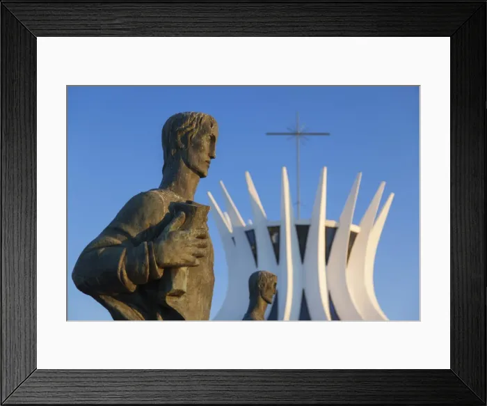 Framed Print : Four Evangelists sculptures outside Metropolitan Cathedral, Brasilia, Federal District Framed Print : Four Evangelists sculptures outside Metropolitan Cathedral, Brasilia, Federal District