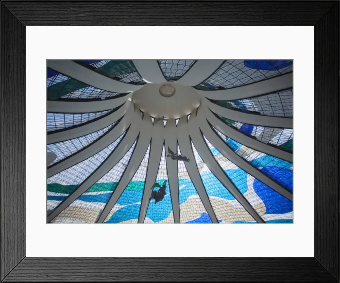 Framed Print : Angel sculptures by Alfredo Ceschiatti inside Metropolitan Cathedral, Brasilia, Federal District Framed Print : Angel sculptures by Alfredo Ceschiatti inside Metropolitan Cathedral, Brasilia, Federal District