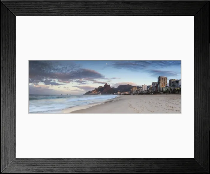 Framed Print : Ipanema beach at dawn, Rio de Janeiro, Brazil Framed Print : Ipanema beach at dawn, Rio de Janeiro, Brazil