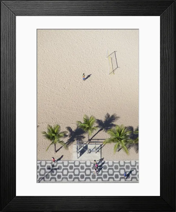 Framed Print : Aerial view of Ipanema beach, Rio de Janeiro, Brazil Framed Print : Aerial view of Ipanema beach, Rio de Janeiro, Brazil