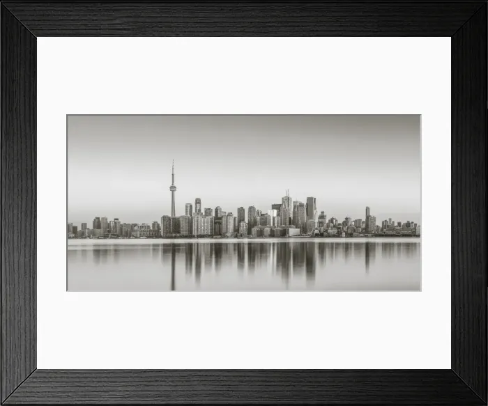 Framed Print : Canada, Ontario, Toronto, View of CN Tower and city skyline