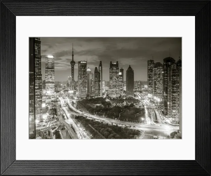 Framed Print : Lujiazui, Pudong, Shanghai, China Framed Print : Lujiazui, Pudong, Shanghai, China