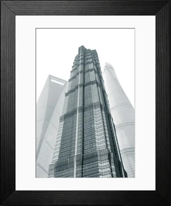 Framed Print : Jin Mao Tower, Shanghai Tower and Shanghai World Finance Center, Lujiazui, Pudong Framed Print : Jin Mao Tower, Shanghai Tower and Shanghai World Finance Center, Lujiazui, Pudong