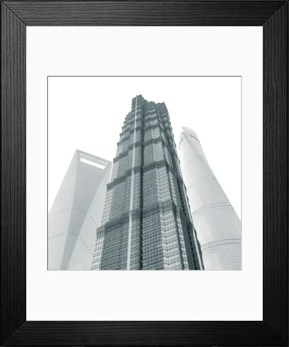 Framed Print : Jin Mao Tower, Shanghai Tower and Shanghai World Finance Center, Lujiazui, Pudong Framed Print : Jin Mao Tower, Shanghai Tower and Shanghai World Finance Center, Lujiazui, Pudong