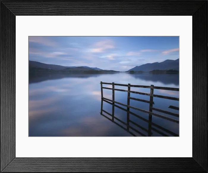 Framed Print : Tranquil Derwent Water at dusk, Lake District, Cumbria, England. Autumn (October) Framed Print : Tranquil Derwent Water at dusk, Lake District, Cumbria, England. Autumn (October)
