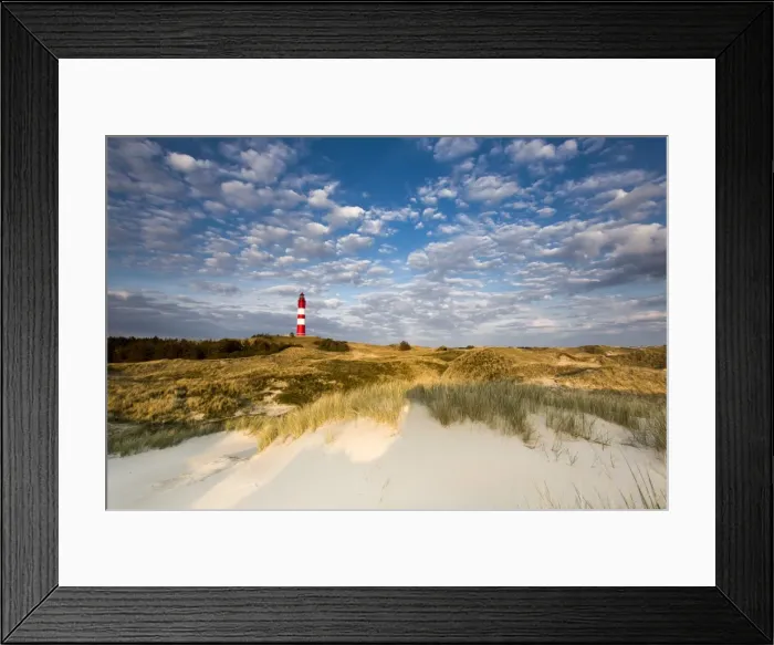 Framed Print : Lighthouse in the dunes, Amrum Island, Northern Frisia, Schleswig-Holstein, Germany Framed Print : Lighthouse in the dunes, Amrum Island, Northern Frisia, Schleswig-Holstein, Germany