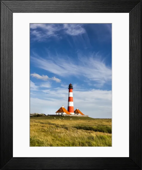 Framed Print : Westerhever lighthouse, Eiderstedt peninsula, Northern Frisia, Schleswig-Holstein Framed Print : Westerhever lighthouse, Eiderstedt peninsula, Northern Frisia, Schleswig-Holstein
