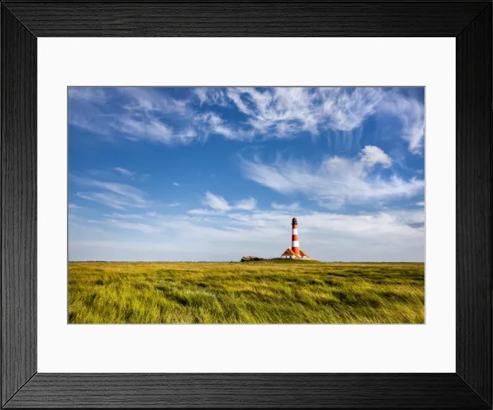 Framed Print : Westerhever lighthouse, Eiderstedt peninsula, Northern Frisia, Schleswig-Holstein Framed Print : Westerhever lighthouse, Eiderstedt peninsula, Northern Frisia, Schleswig-Holstein