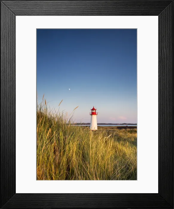 Framed Print : Lighthouse List West, Sylt Island, Northern Frisia, Schleswig-Holstein, Germany