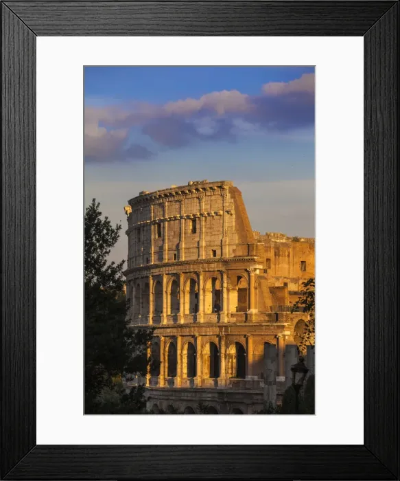Framed Print : Italy, Lazio, Rome, The Colosseum