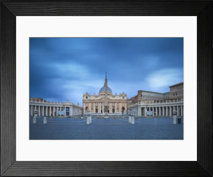 Framed Print : Italy, Lazio, Rome, St. Peters Square, St. Peters Basilica Framed Print : Italy, Lazio, Rome, St. Peters Square, St. Peters Basilica