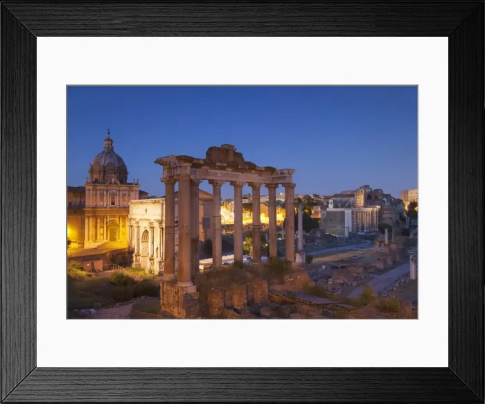Framed Print : Roman forum (UNESCO World Heritage Site) at dusk, Rome, Lazio, Italy Framed Print : Roman forum (UNESCO World Heritage Site) at dusk, Rome, Lazio, Italy