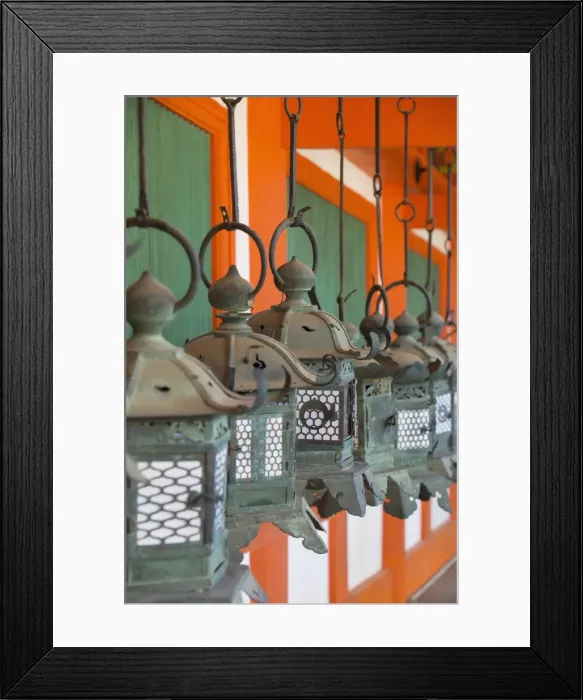 Framed Print : Lanterns at Kasuga Taisha Shrine (UNESCO World Heritage Site) at dusk, Nara, Kansai Framed Print : Lanterns at Kasuga Taisha Shrine (UNESCO World Heritage Site) at dusk, Nara, Kansai