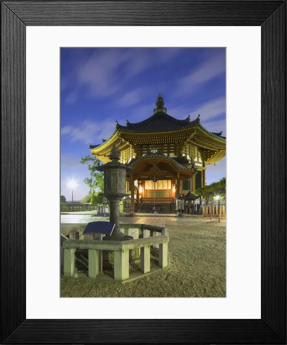Framed Print : Pagoda at Kofuku-ji Temple (UNESCO World Heritage Site) at dusk, Nara, Kansai, Japan Framed Print : Pagoda at Kofuku-ji Temple (UNESCO World Heritage Site) at dusk, Nara, Kansai, Japan
