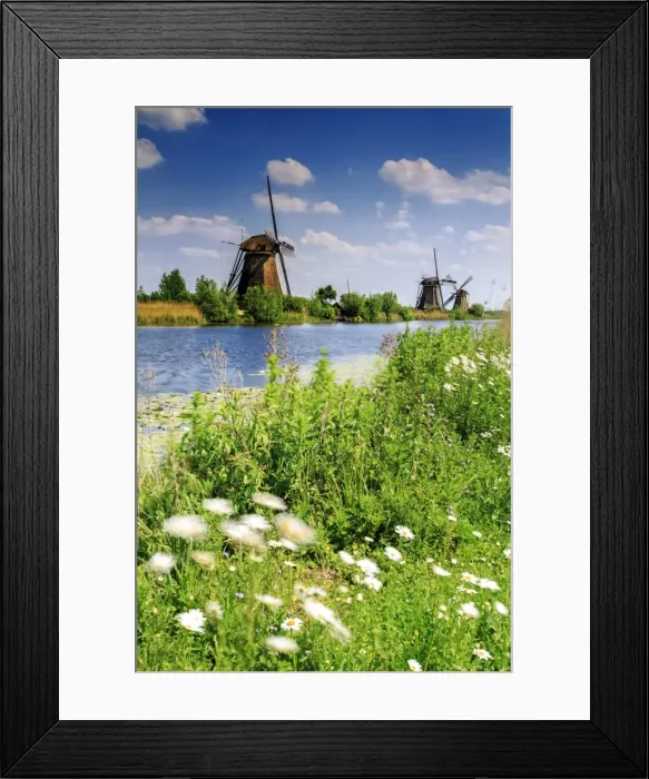 Framed Print : Netherlands, South Holland, Kinderdijk. Windmills Framed Print : Netherlands, South Holland, Kinderdijk. Windmills