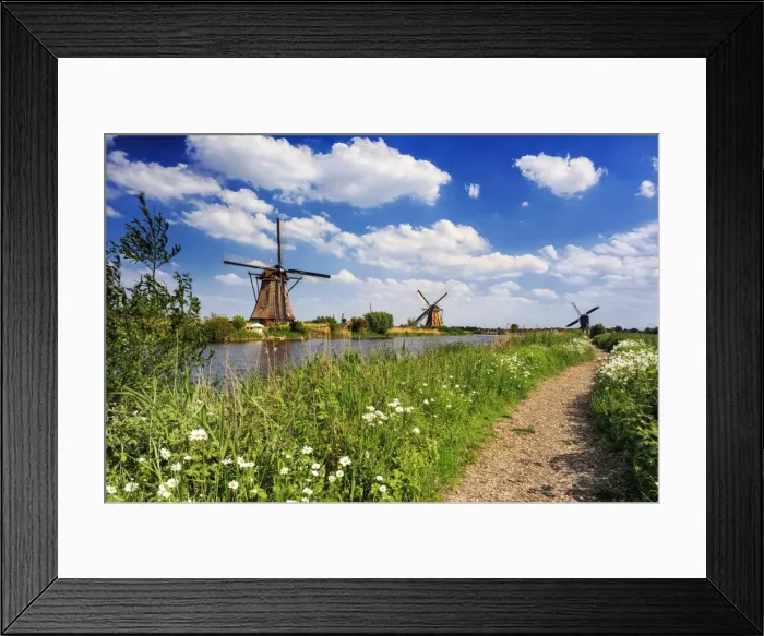 Framed Print : Netherlands, South Holland, Kinderdijk. Windmills Framed Print : Netherlands, South Holland, Kinderdijk. Windmills
