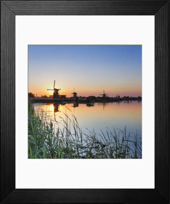 Framed Print : Netherlands, South Holland, Kinderdijk. Windmills Framed Print : Netherlands, South Holland, Kinderdijk. Windmills