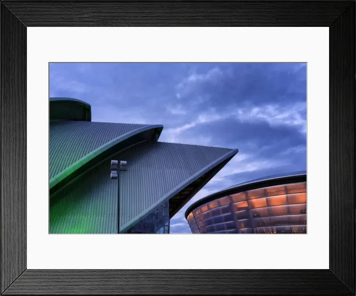 Framed Print : Europe, Scotland, Glasgow, The Clyde Auditorium & The SSE Hydro Framed Print : Europe, Scotland, Glasgow, The Clyde Auditorium & The SSE Hydro
