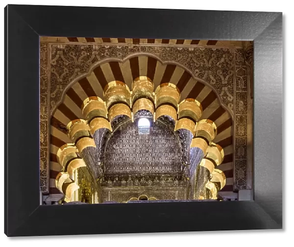Spain, Andalusia, Cordoba. Interior of the Mezquita (Mosque) of Cordoba