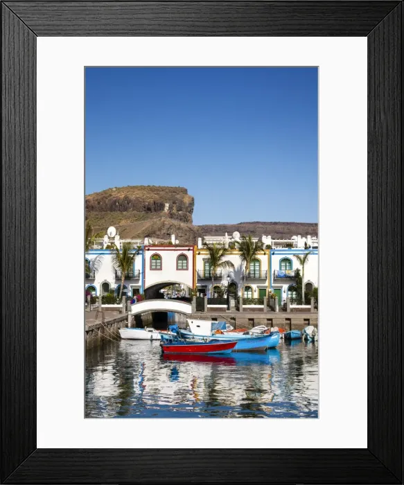 Framed Print : Marina, Puerto de Mogan, Gran Canaria, Canary Islands, Spain Framed Print : Marina, Puerto de Mogan, Gran Canaria, Canary Islands, Spain