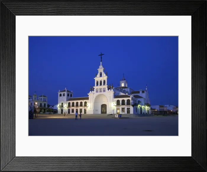 Framed Print : Santuario de la Virgen del Rocio, Parque Natural de Donana, El Rocio, Costa de la Luz Framed Print : Santuario de la Virgen del Rocio, Parque Natural de Donana, El Rocio, Costa de la Luz