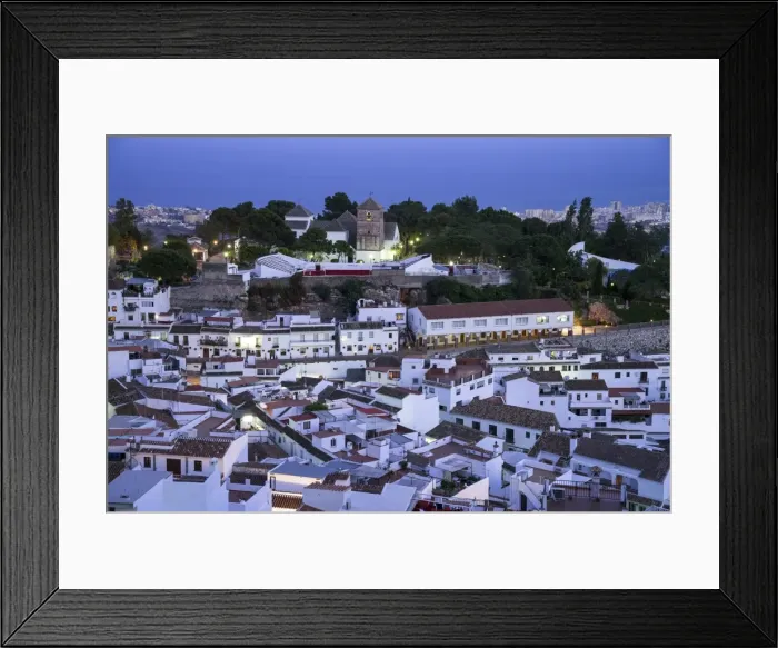 Framed Print : Mijas, Costa del Sol, Andalusia, Spain