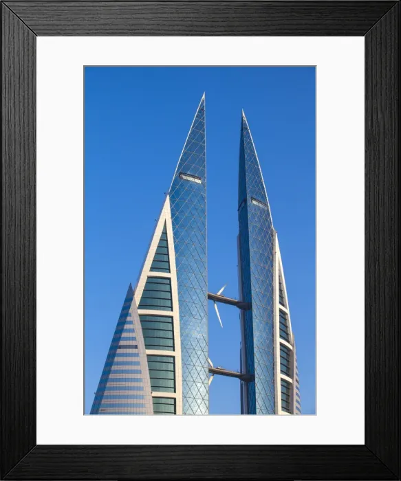 Framed Print : Bahrain, Manama, Bahrain World Trade Center Framed Print : Bahrain, Manama, Bahrain World Trade Center