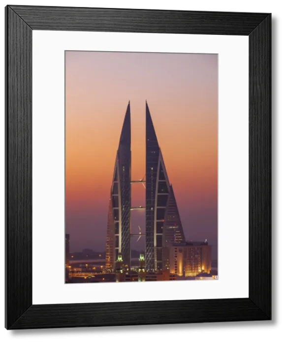 Framed Print : Bahrain, Manama, View of Bahrain World Trade Center Framed Print : Bahrain, Manama, View of Bahrain World Trade Center