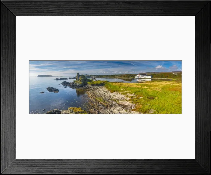 Framed Print : UK, Scotland, Argyll and Bute, Islay, Lagavulin Bay, Lagavulin Whisky Distillery Framed Print : UK, Scotland, Argyll and Bute, Islay, Lagavulin Bay, Lagavulin Whisky Distillery