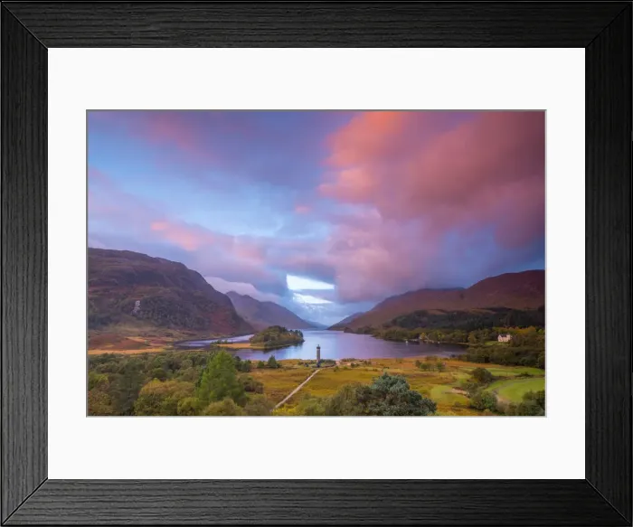 Framed Print : UK, Scotland, Highland, Loch Shiel, Glenfinnan, Glenfinnan Monument to the 1745 landing Framed Print : UK, Scotland, Highland, Loch Shiel, Glenfinnan, Glenfinnan Monument to the 1745 landing