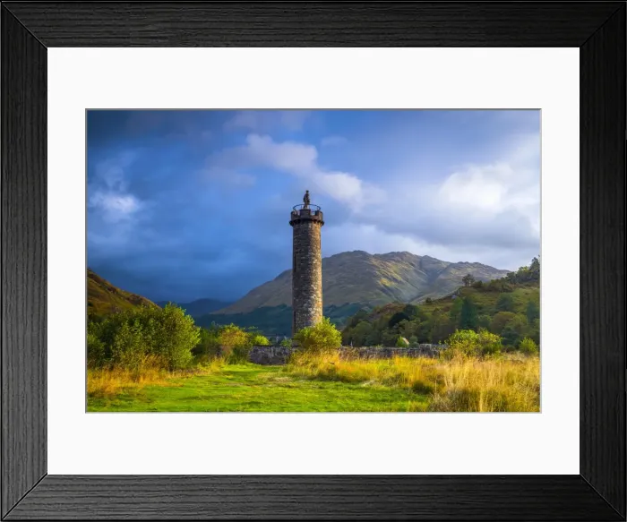 Framed Print : UK, Scotland, Highland, Loch Shiel, Glenfinnan, Glenfinnan Monument to the 1745 landing Framed Print : UK, Scotland, Highland, Loch Shiel, Glenfinnan, Glenfinnan Monument to the 1745 landing