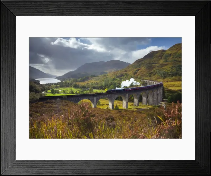 Framed Print : UK, Scotland, Highland, Loch Shiel, Glenfinnan, Glenfinnan Railway Viaduct, part Framed Print : UK, Scotland, Highland, Loch Shiel, Glenfinnan, Glenfinnan Railway Viaduct, part
