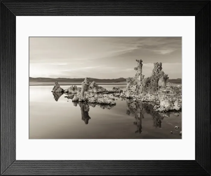 Framed Print : Salt pillar formations at sunset, South Tufa, Mono Lake, California, USA Framed Print : Salt pillar formations at sunset, South Tufa, Mono Lake, California, USA