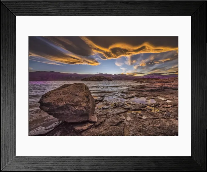 Framed Print : South America, Argentina, Santa Cruz, Patagonia, Sunset at Lago Posadas Framed Print : South America, Argentina, Santa Cruz, Patagonia, Sunset at Lago Posadas