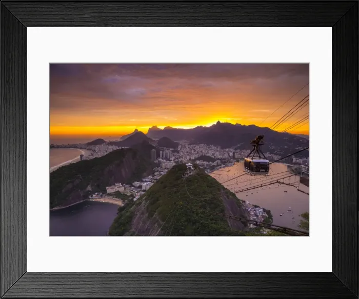 Framed Print : Copacabana beach and Rio de Janeiro from the Sugar Loaf, Brazil Framed Print : Copacabana beach and Rio de Janeiro from the Sugar Loaf, Brazil