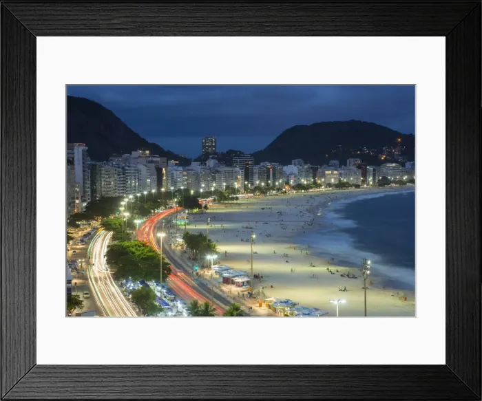 Framed Print : Copacabana Beach, Rio de Janeiro, Brazil Framed Print : Copacabana Beach, Rio de Janeiro, Brazil